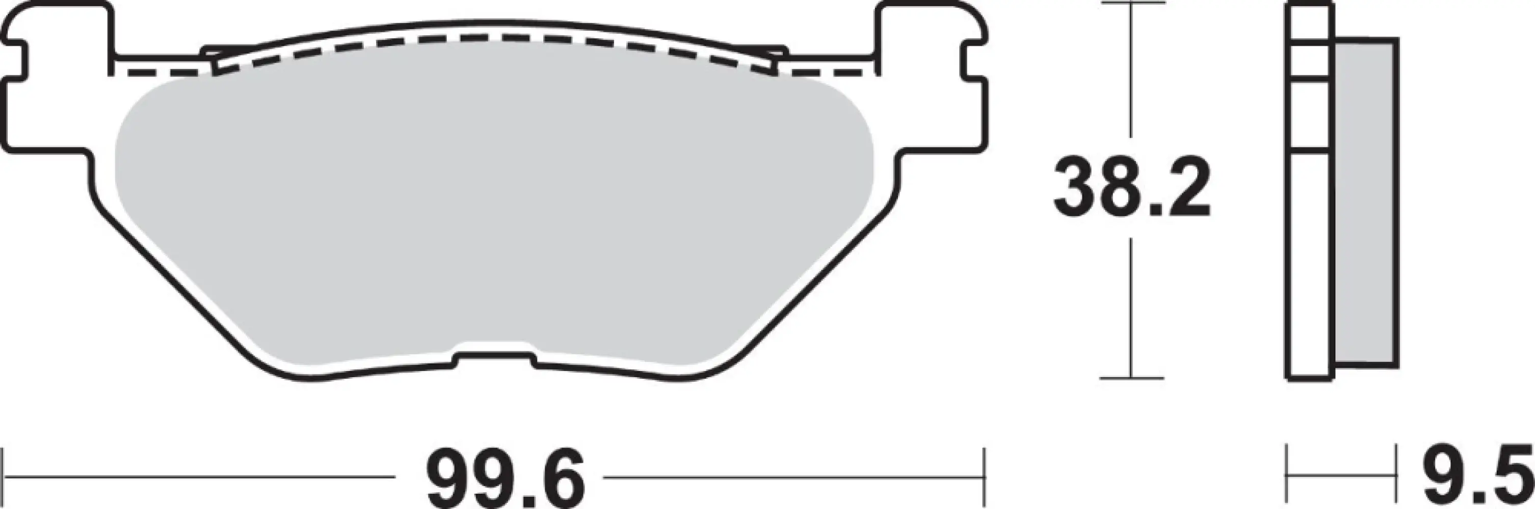 SBS - BRAKE PAD SINT REAR - 17220723