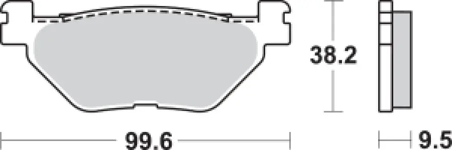 SBS - BRAKE PAD SINT REAR - 17220723
