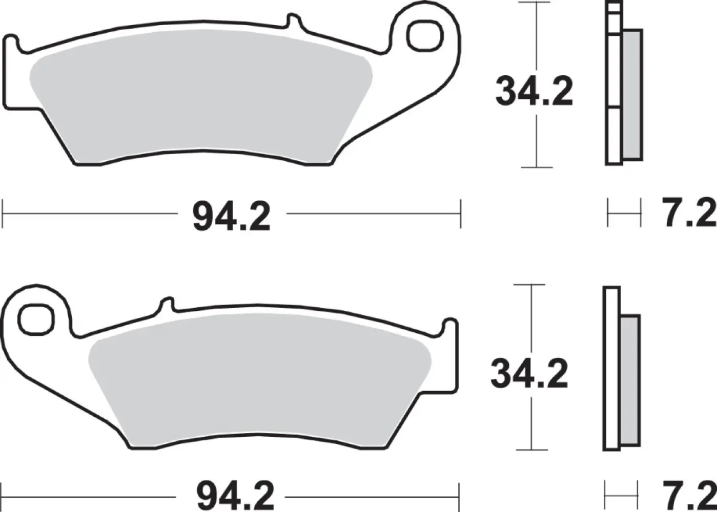 SBS - BRAKE PAD CAR/CER - 17220763