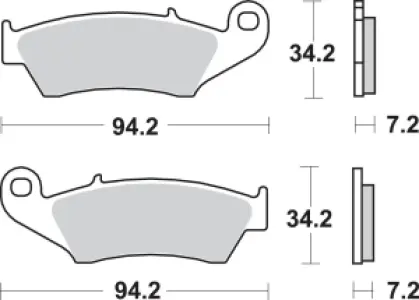 SBS - BRAKE PAD CAR/CER - 17220763