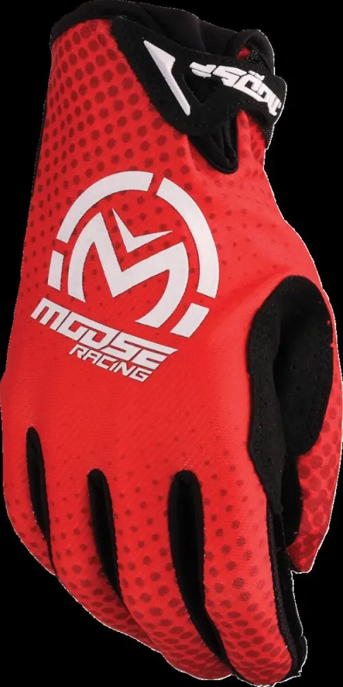 MOOSE OFFROAD SOFT-GOODS - GLOVE SX1 RED LG - 33308050