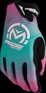 MOOSE OFFROAD SOFT-GOODS - GLOVE SX1 PINK/PURPLE/TEAL LG - 33308074