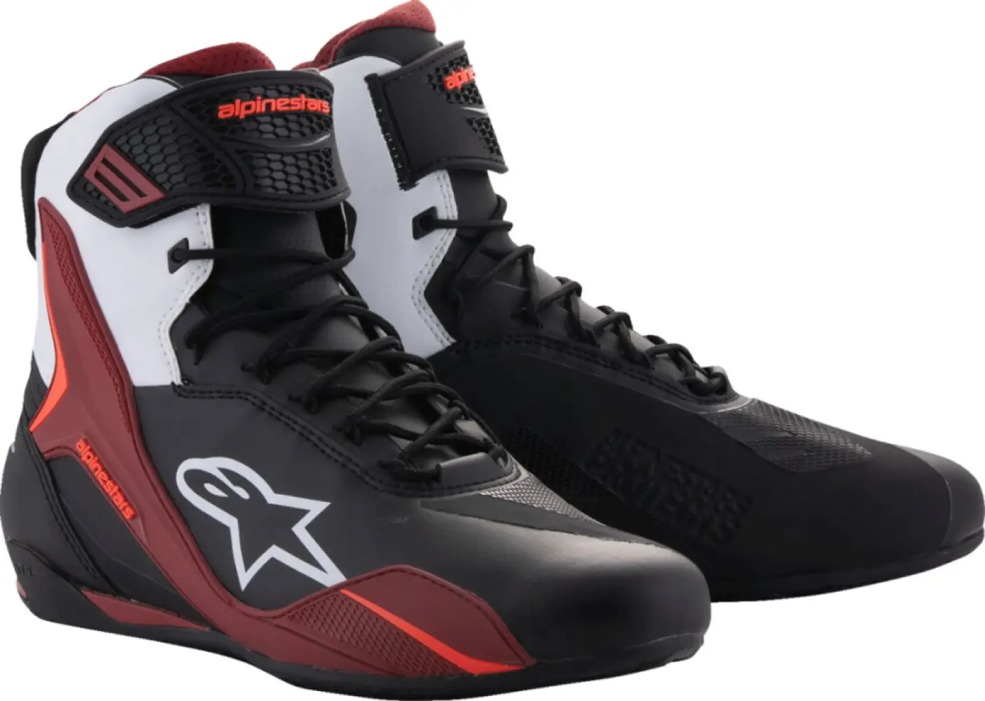 ALPINESTARS (ROAD) - SHOES FASTER-4 BK/WH/DK RD 12. - 34053822