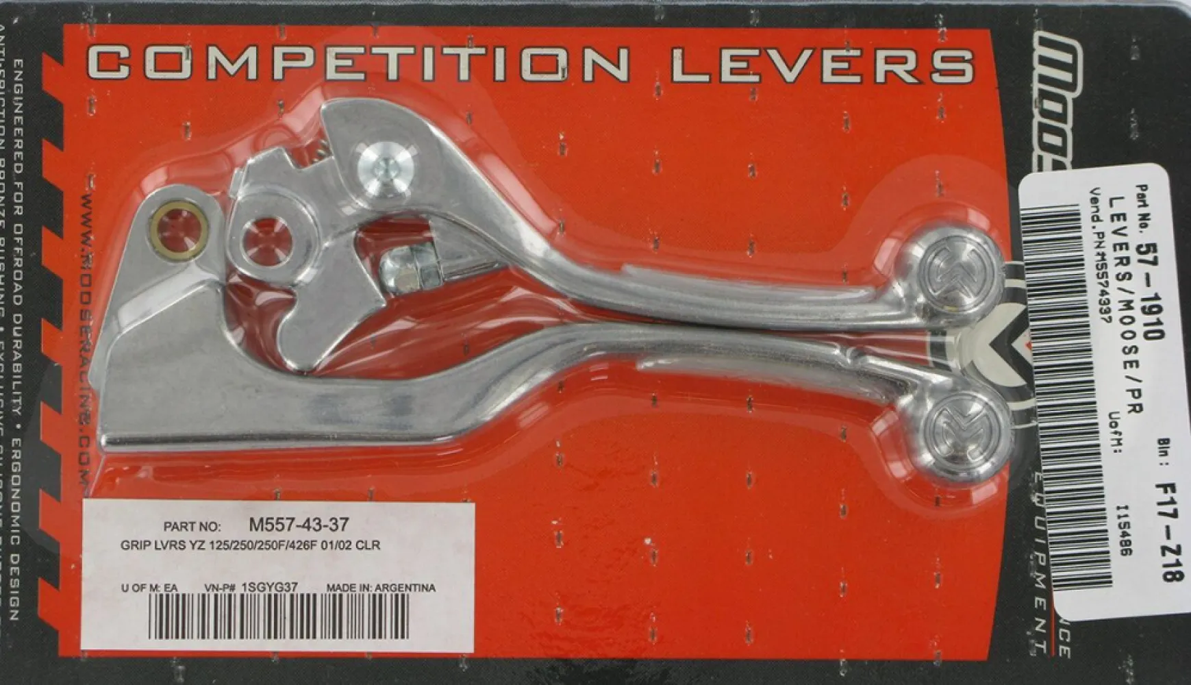 MOOSE OFFROAD HARD-PARTS - LEVERS COMP SET CLR-YA/KA - M5574337