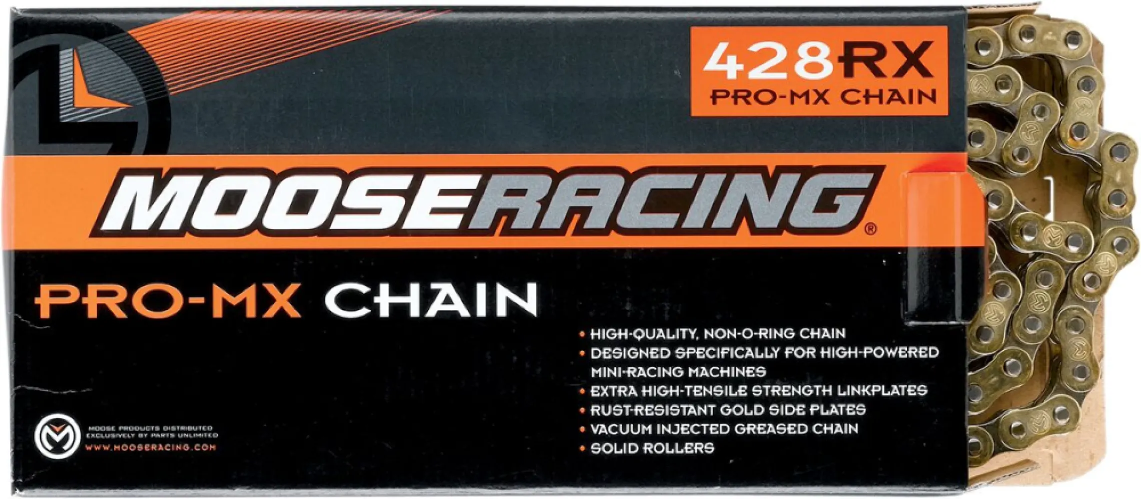MOOSE OFFROAD HARD-PARTS - MSE 428 RXP CHN 100 GLDPL - M57500100