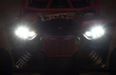 MOOSE OFFROAD FOUR WHEEL - LED HDLGHT RZR900/1000 BK - 20012228