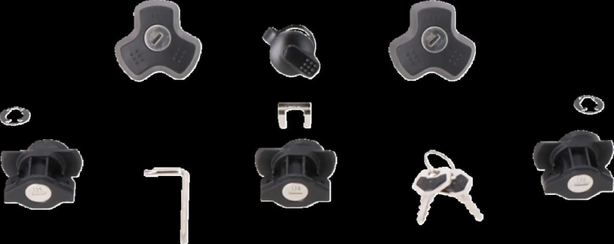 SW-MOTECH - DUSC LOCK SET 3LOCKS ANTITHEFT - 35011996