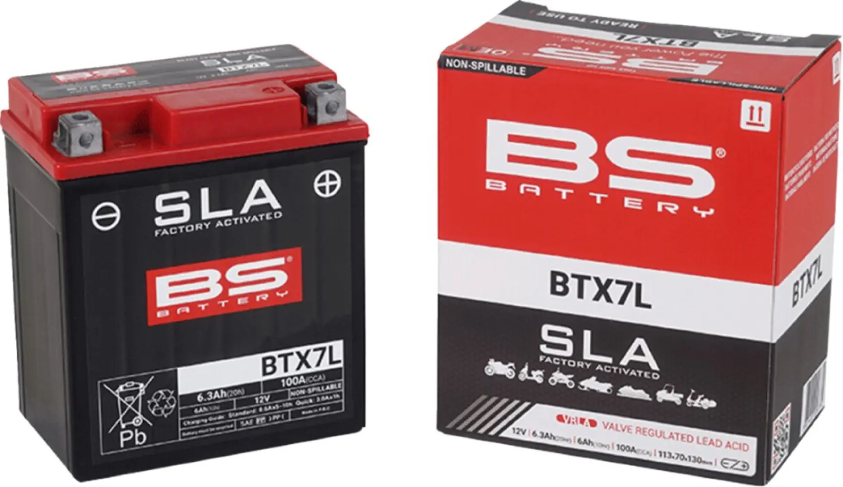 BS BATTERY - BATTERY BS BTX7L SLA - 21130628