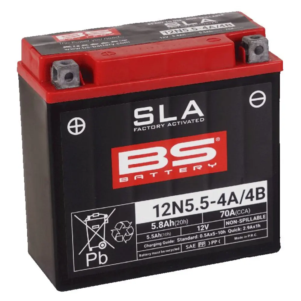 BS BATTERY - BATTERY BS 12N5.5-4A/4B SLA - 21130964
