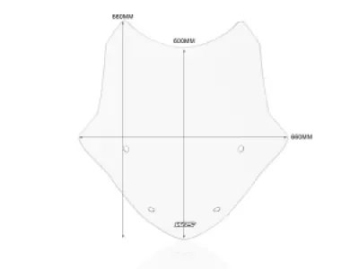 WRS - WINDSCREEN STANDARD R1250R CLE - 23121006