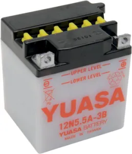 YUASA - BATTERY YUASA CV DRY 12N5.5A-3 - Y12N55A3B
