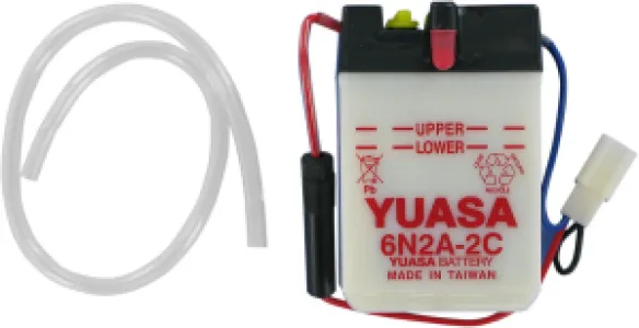 YUASA - BATTERY YUASA 6-VOLT DRY 6N2A- - Y6N2A2C
