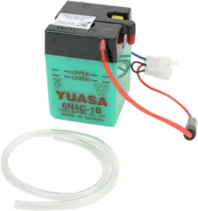 YUASA - BATTERY YUASA 6-VOLT DRY 6N4C- - Y6N4C1B