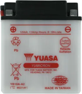 YUASA - BATTERY YUASA HD DRY YB10A-A2 - YB10AA2