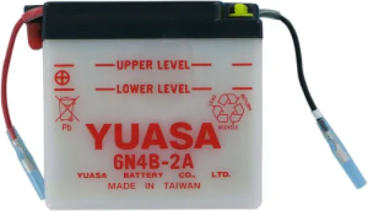 YUASA - BATTERY YUASA 6-VOLT DRY 6N4B- - Y6N4B2A
