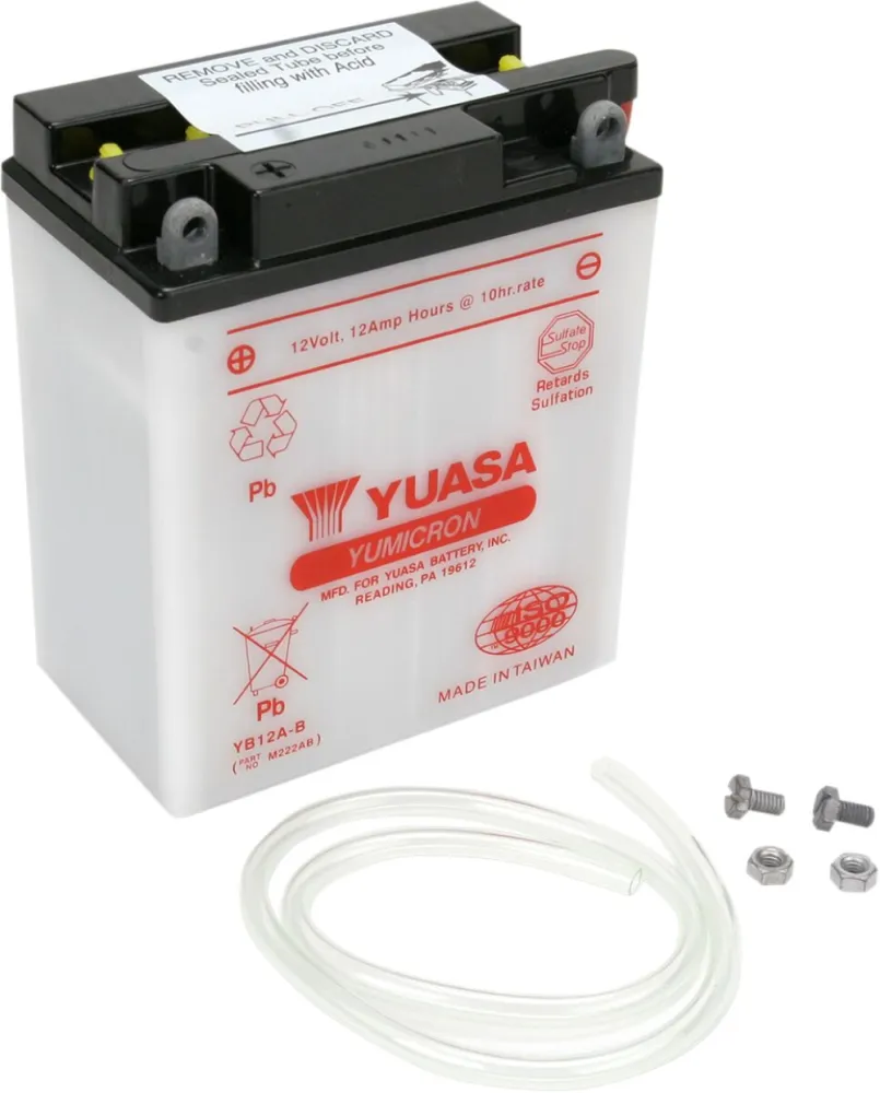 YUASA - BATTERY YUASA HD DRY YB12A-B - YB12AB