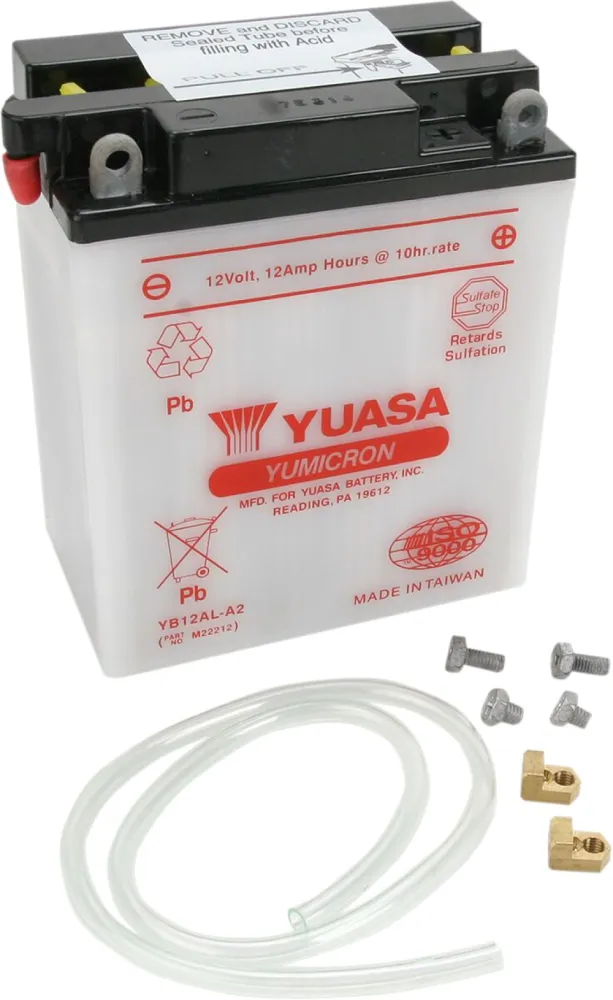 YUASA - BATTERY YUASA HD DRY YB12AL-A2 - YB12ALA2