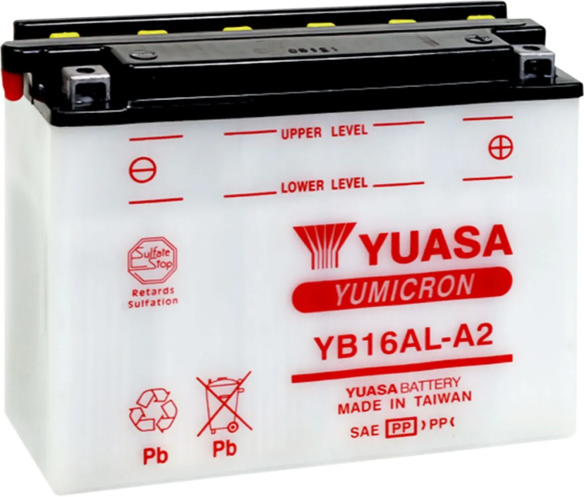 YUASA - BATTERY YUASA HD DRY YB16AL-A2 - YB16ALA2