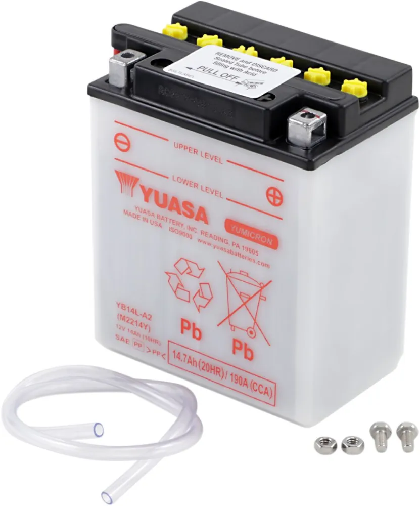 YUASA - BATTERY YUASA HD DRY YB14L-A2 - YB14LA2
