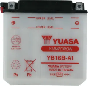 YUASA - BATTERY YUASA HD DRY YB16B-A1 - YB16BA1