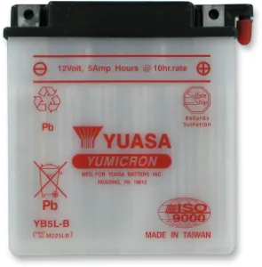 YUASA - BATTERY YUASA HD DRY YB5L-B - YB5LB