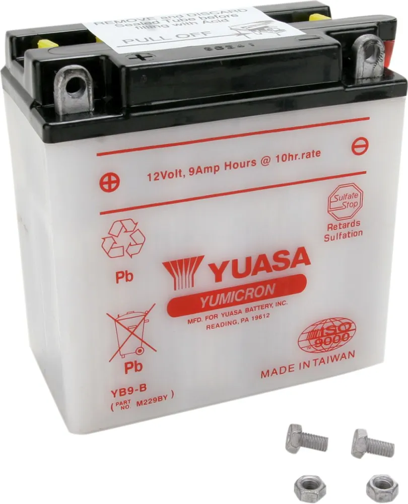 YUASA - BATTERY YUASA HD DRY YB9-B - YB9B