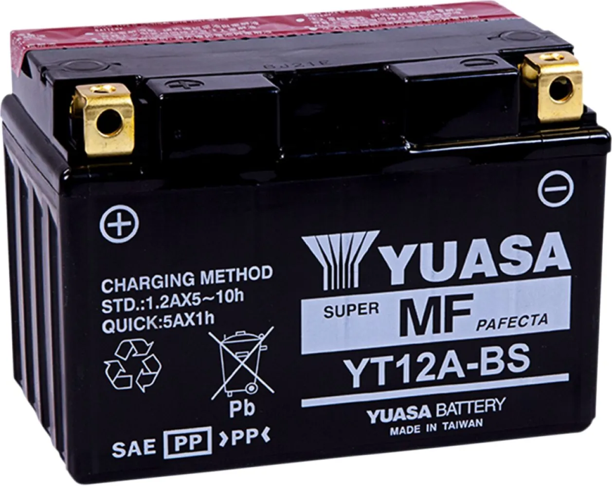 YUASA - BATTERY YUASA MF YT12A-BS - YT12ABS