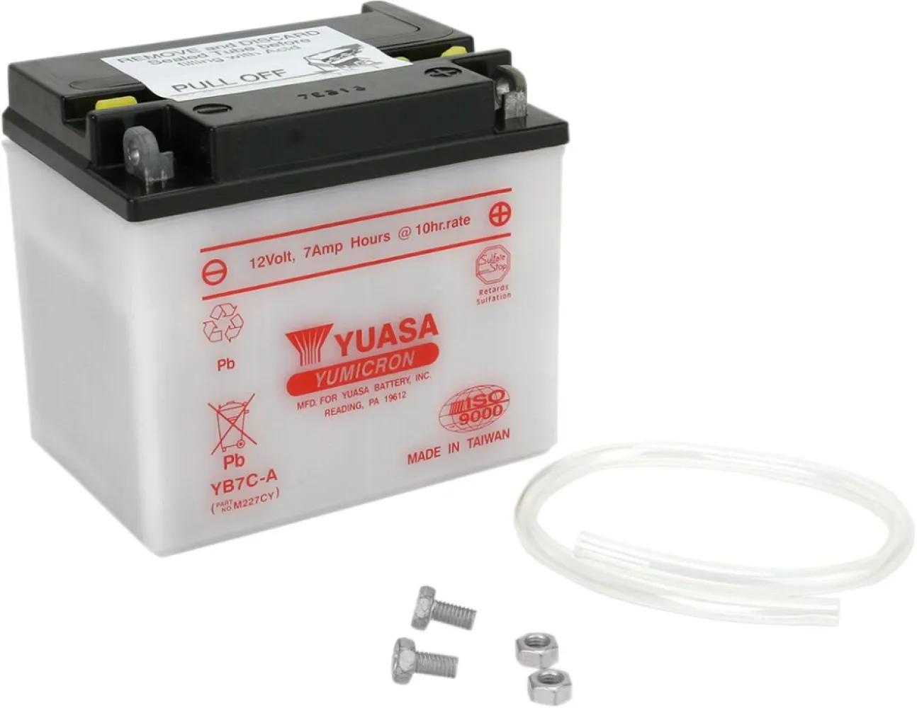 YUASA - BATTERY YUASA HD DRY YB7C-A - YB7CA