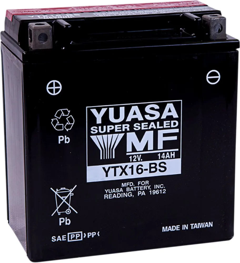 YUASA - BATTERY YUASA MF YTX16-BS - YTX16BS