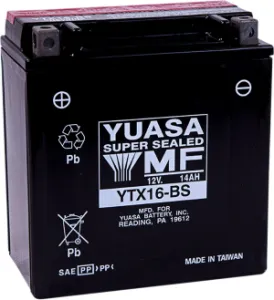 YUASA - BATTERY YUASA MF YTX16-BS - YTX16BS