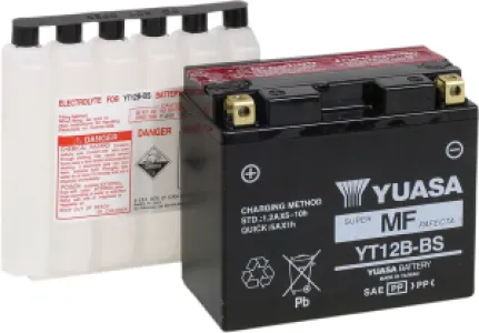 YUASA - BATTERY YUASA MF YT12B-BS - YT12BBS