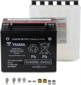 YUASA - BATTERY YUASA MF YTX20L-BS - YTX20LBS