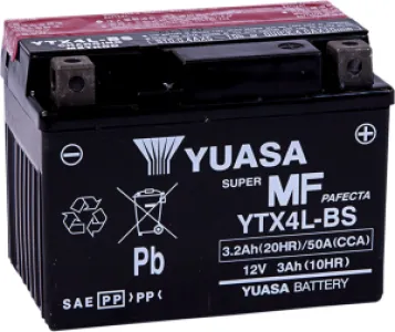 YUASA - BATTERY YUASA MF YTX4L-BS - YTX4LBS