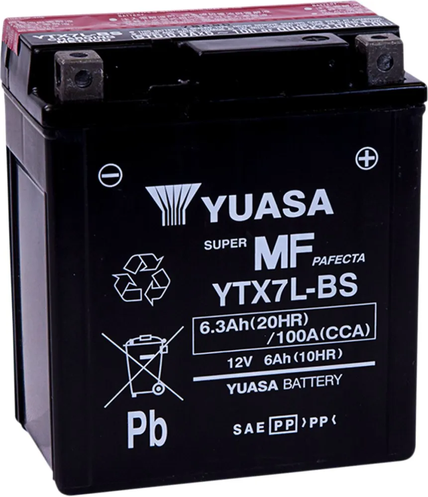 YUASA - BATTERY YUASA MF YTX7L-BS - YTX7LBS