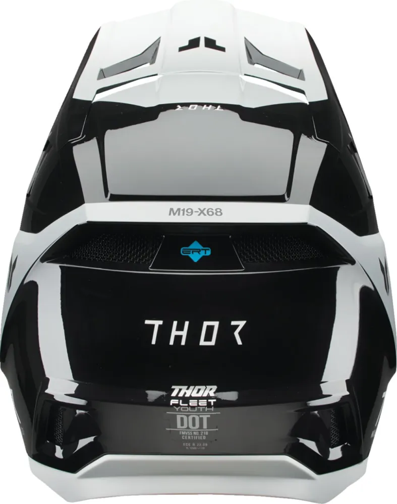 THOR - HELMET FLEET YTH STORM BK/WH M - 01111687