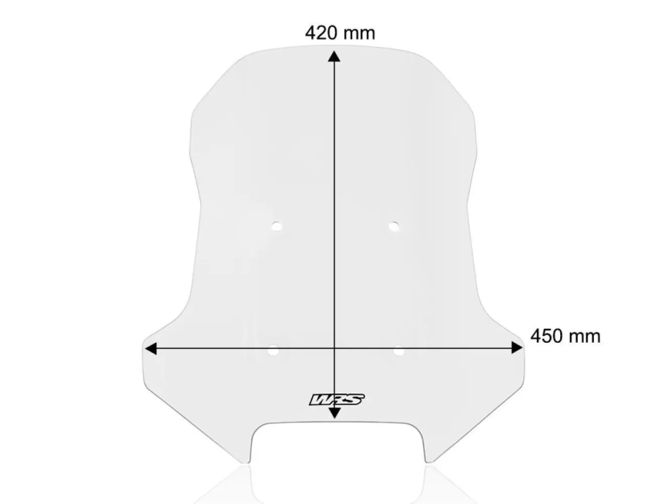 WRS - WINDSCREEN CAPONORD CFMOTO 450 - 23121236