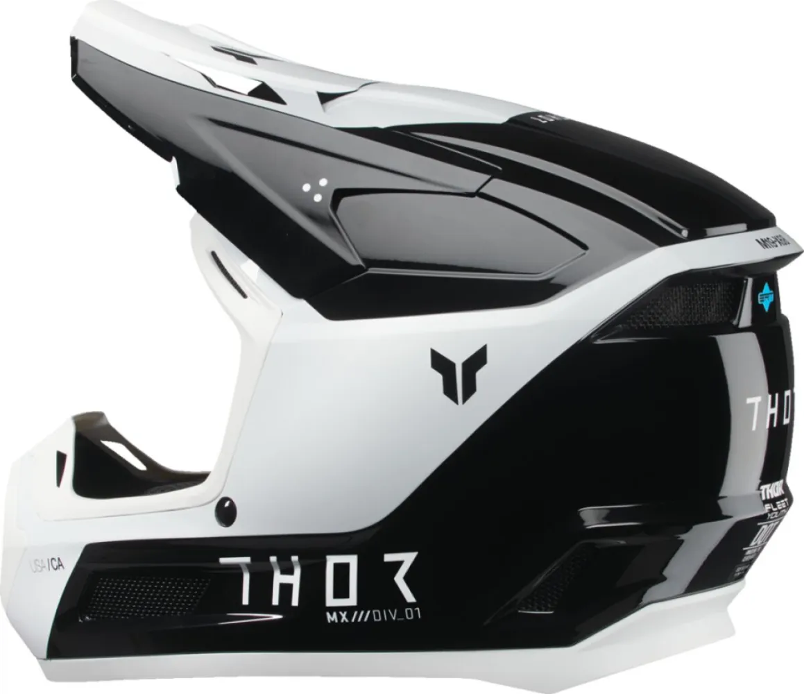 THOR - HELMET FLEET YTH STORM BK/WH M - 01111687