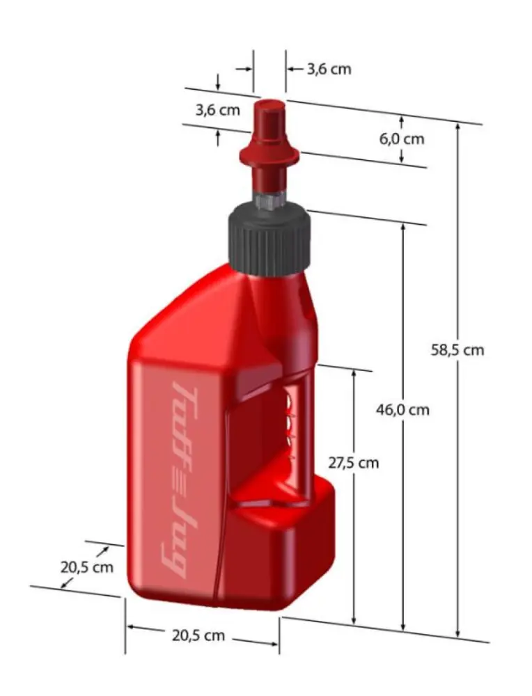 TUFF JUG - TUFFJUG VS RIPPERCAP 10L RED - 38500688