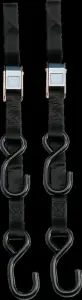PARTS UNLIMITED - TIE DOWN 1.5STD BLK PR - 39200077