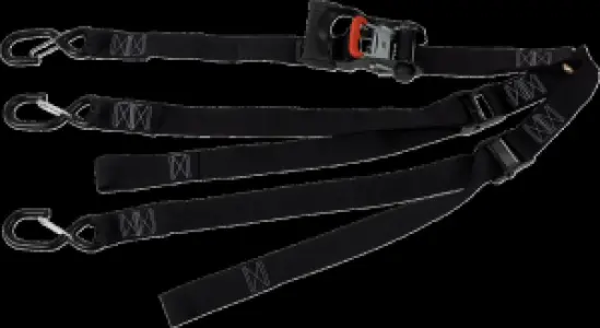 MOOSE OFFROAD HARD-PARTS - SPARE TIRE Y-STRAPS UTV BLK MS - 39200523