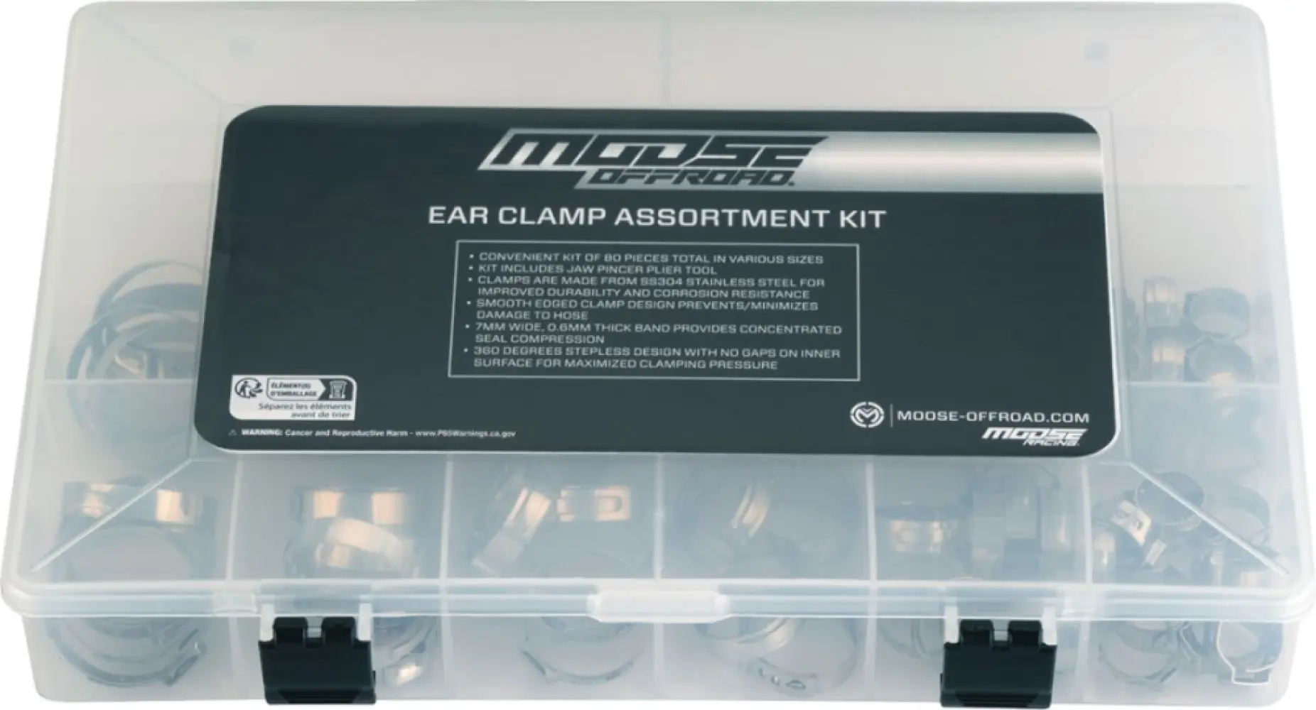 MOOSE OFFROAD HARD-PARTS - KIT EAR CLAMP ASSORTMENT W JAW - 24020295