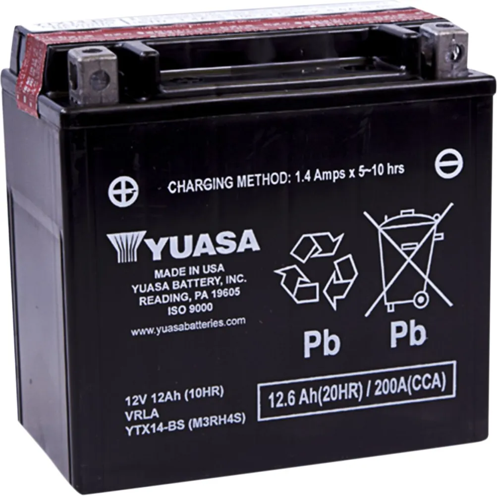 YUASA - BATTERY YUASA MF YTX14-BS - YTX14BS