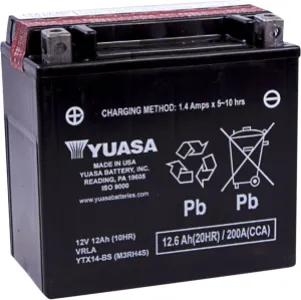YUASA - BATTERY YUASA MF YTX14-BS - YTX14BS