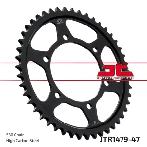 JT SPROCKETS - SPROCKET REAR 47T 530 BLK - 12101596