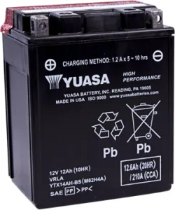 YUASA - BATTERY YUASA MF YTX14AH-BS - YTX14AHBS