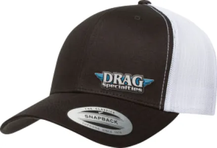 DRAG SPECIALTIES - HAT DRAG MESH SNPBK BK/WH - 25014045