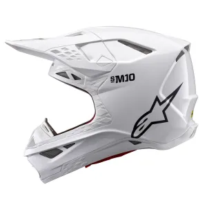 ALPINESTARS(MX) - HELMET SM10 SOLID WHT S - 01108344