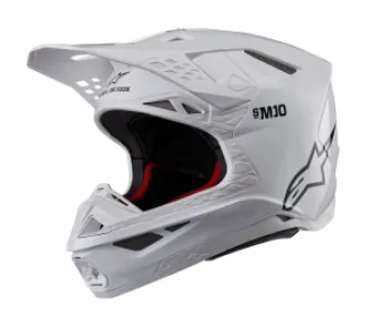ALPINESTARS(MX) - HELMET SM10 SOLID WHT M - 01108345