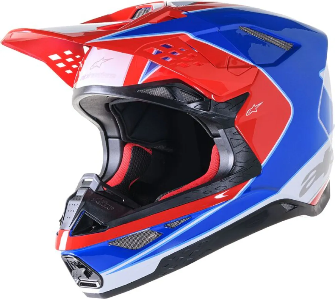 ALPINESTARS(MX) - HELMET SM10 AEON RD/BL S - 01108377