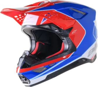 ALPINESTARS(MX) - HELMET SM10 AEON RD/BL S - 01108377